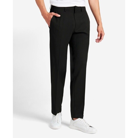 Kenneth Cole Reaction Men's Size 36/30 Modern Fit Stretch Trouser Black - Picture 3 of 9